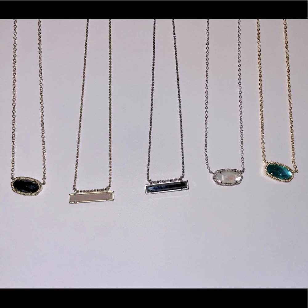 5 Kendra Scott necklaces
